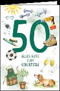 Doppelkarte / 50. Geburtstag (Accessoires) / Hoch