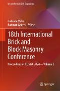 18th International Brick and Block Masonry Conference