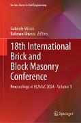 18th International Brick and Block Masonry Conference