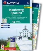 KOMPASS Wanderführer Jakobsweg Spanien, Camino Francés. Von den Pyrenäen nach Santiago de Compostela und Fisterra, 46 Etappen mit Extra-Tourenkarte