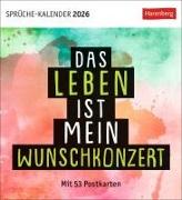 Positive-Sprüche-Kalender Postkartenkalender 2026 - Mit 53 Postkarten