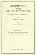 Kommentar zum Neuen Testament aus Talmud und Midrasch Bd. 3: Die Briefe des Neuen Testaments und die Offenbarung Johannis