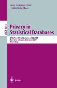 Privacy in Statistical Databases